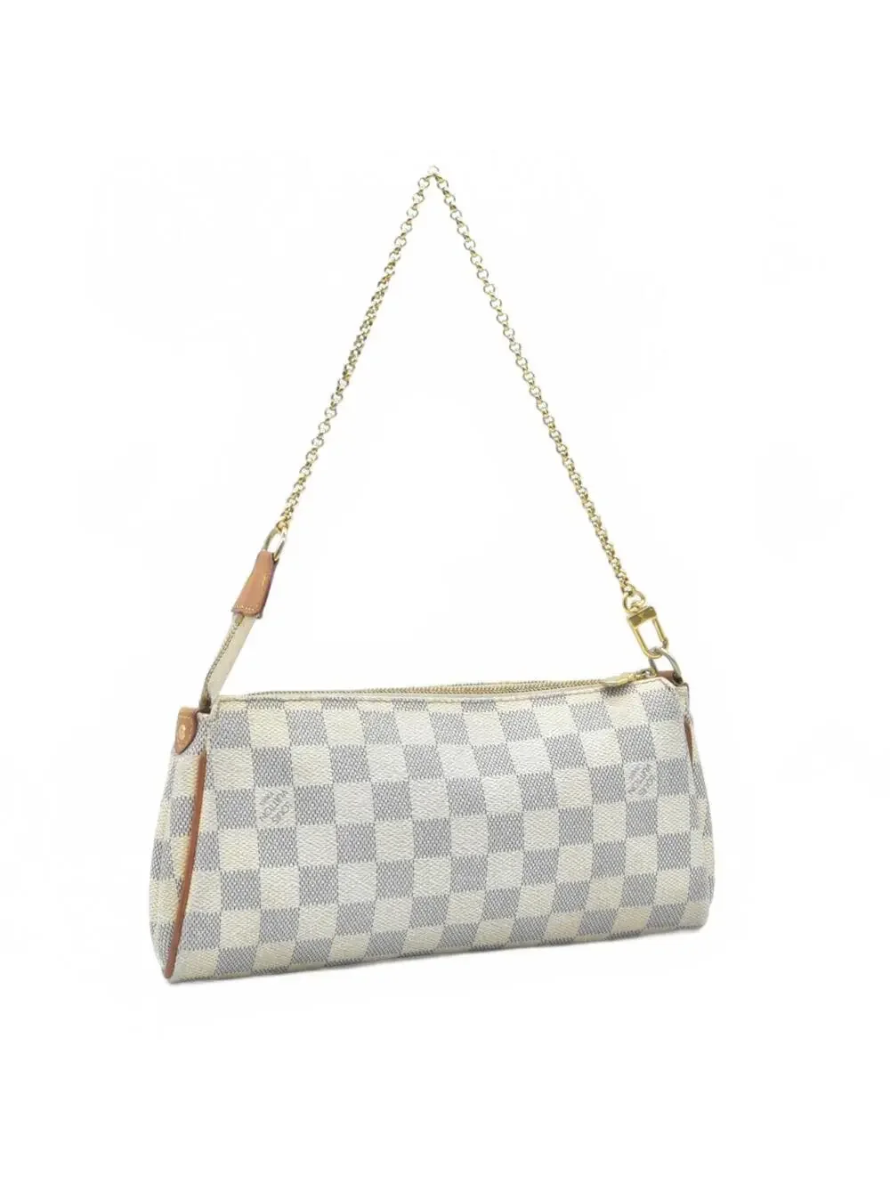 $1460 2012 Louis Vuitton Damier Azur Eva Clutch SN2182